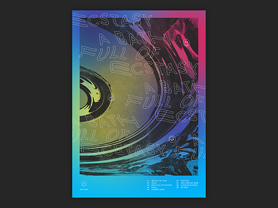 A Bath Full of Ecstasy design music poster typography