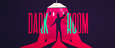 Dark Room 02 2d allevato animation flat illustration noir pedro sugar blood typography vector