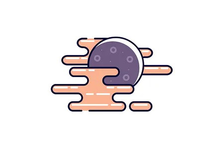 Planet cosmos design flat flatline icon illustration illustrator line logo planet vector