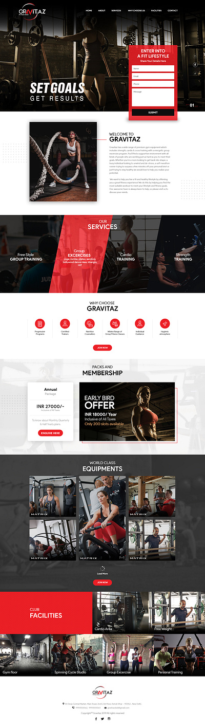 Gravitaz branding design typography ui ux web website