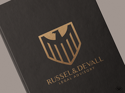 Russel & Devall - Legal Advisory Logo & Branding bird logo branding business classy corporate design eagle logo elegant gold logo icon legal logo logo designer logotype minimalistic logo modern shield logo simple logo