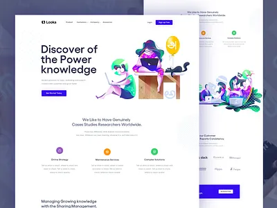 Learning Platform Landing Page Concept booking conferencing course coursera design art e learning education landing page learning app learning platform lettering online platform design school skillshare teaching trend udemy webdesign website concept