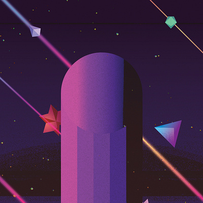Starbits 1980s art bits design gradient illustration illustrator photoshop retro retrowave space stars synthwave twitch vaporwave vector