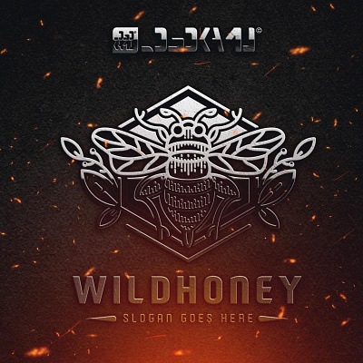 Wild Honey Logo Template animal bee bee logo design elegant fly insect lable line logo template natural nature vector