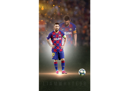 Lionel Messi - The King Is Back From Injury barcelona design fc barcelona fifa 20 fifa edit football football club football design football edit footballer illustration la liga lionel messi lionel messi edit messi edit photoshop poster soccer design soccer edit wallpaper