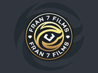 FRAN 7 FILMS black brand branding design idea logo mark negative symbol typography