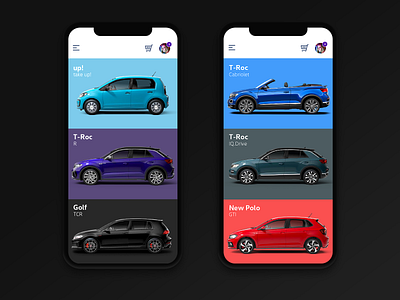 Car configurator concept car car app car configurator ui volkswagen