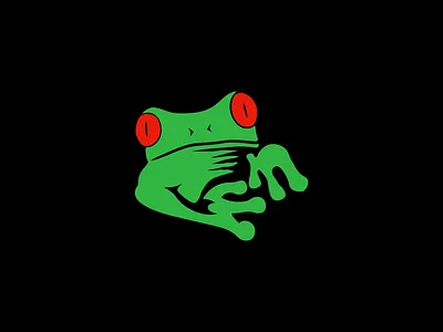 Frog Logo animal brand branding clean design frog icon identity logo vector