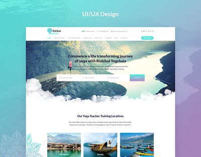 UX/UI - Yoga School Courses experience interface prototype redesign redesign concept ui ui design uiux ux ux design webdesign yoga