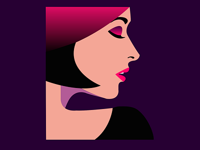 girl design icon illustration typography ui ux vector
