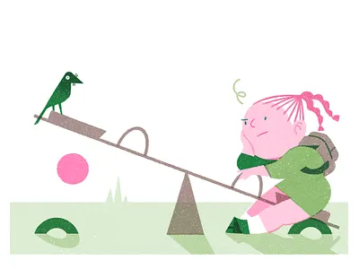 Friends I children colour drawing editorial graphic illustration play texture