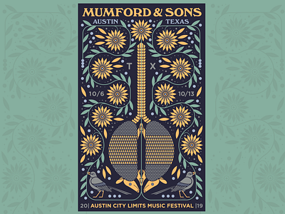 Mumford & Sons ACL Music Festival Poster