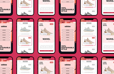 Red sportswear app design icon illustration ui ux