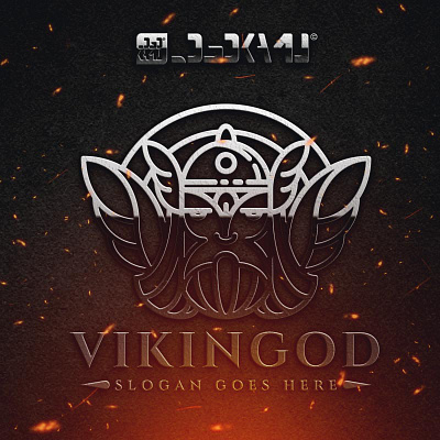 Viking God Logo Template classy elegant fantasy gods line logo template mascot old old man power strength vector viking zeus