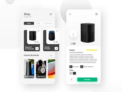 app sounds ecommerce concept adobexd android app app app design design graphic design interaction design ios app minimal mobile product design typography ui ux