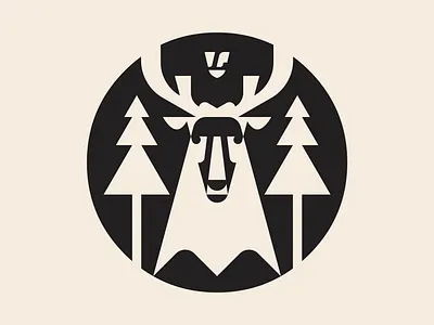 Tokoro Symbol (B&W) brand branding deer icon illustration logo logo design logotype symbol tokoro