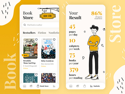 Book Reading App app book books bookshelf bookshop bookstore illustration read reading reading app ui uiux ux