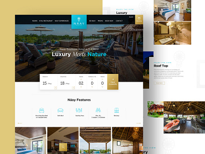 Luxury Hotel Website Design beautiful boutique clean creative design homepage hotel inovative inspiration landing page luxury modern redesign resturant room ux ui website
