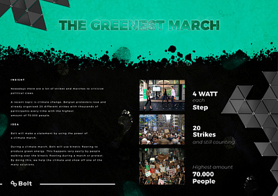 Bolt - The Greenest March concept concept design conceptboard conceptual