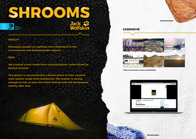 Jack Wolfskin - Shrooms concept concept design conceptboard conceptual