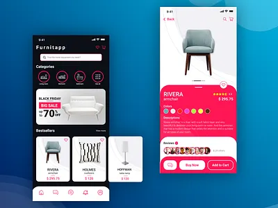 Furniture App Exploration app app design design furniture furniture app furniture store interaction design mobile ui ui ui design uidesigner uiux user experience user inteface ux ux design
