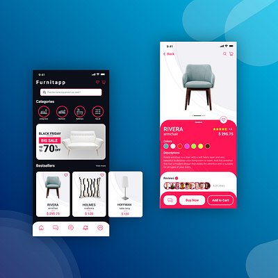 Furniture App Exploration app app design design furniture furniture app furniture store interaction design mobile ui ui ui design uidesigner uiux user experience user inteface ux ux design