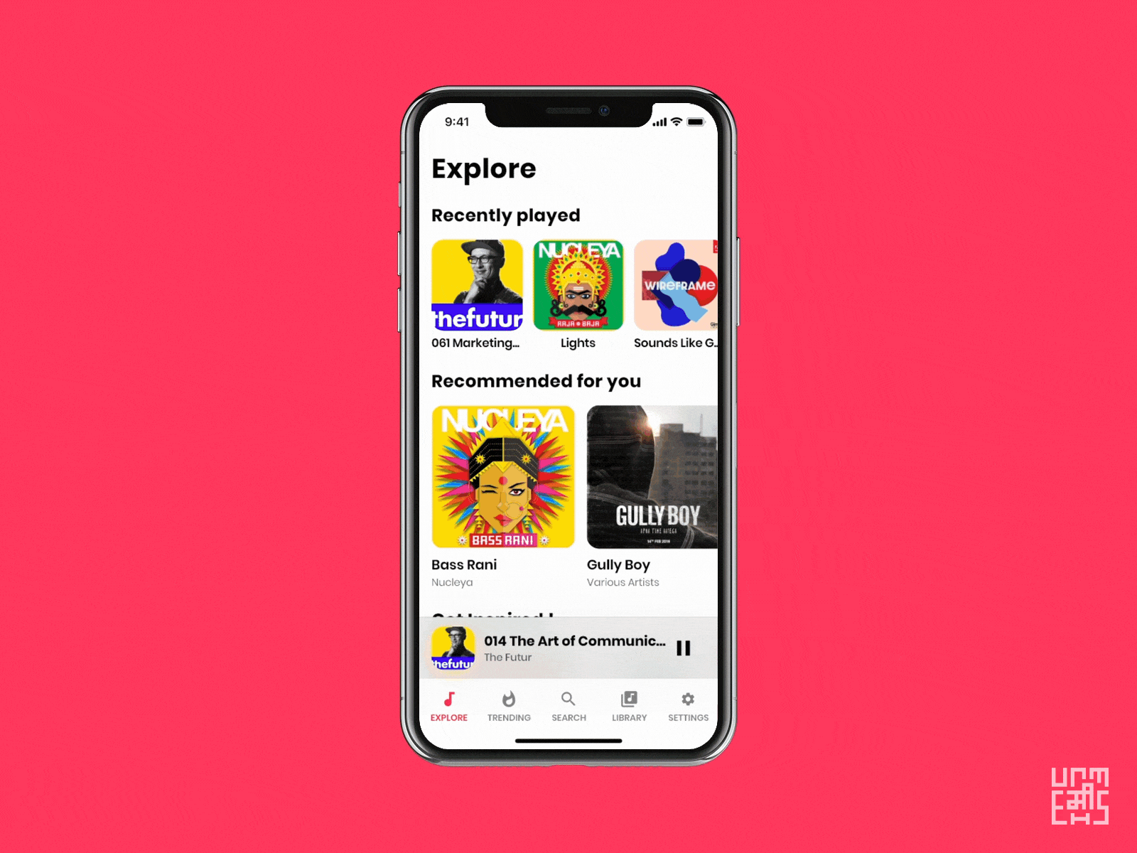Music App UI/UX Design app dailyui design flat minimal music music app music player music player app music player ui spotify ui ui ux uiux ux ux design