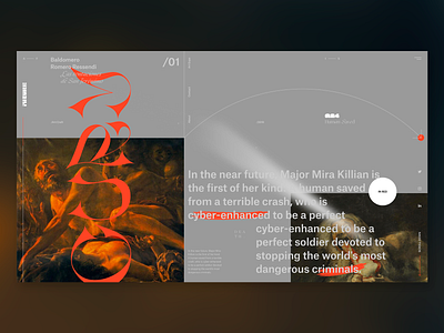 Mercury Gallery art concept editorial gallery graphic hell layout mercury modern museum orange ressendi typography ui ux web website