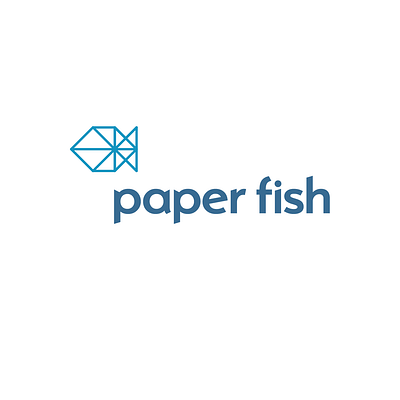 paper fish typography branding branding design branding identity design graphic design logo logodesign logos logotype