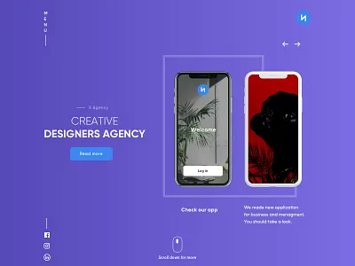 Agency Header agency agency card agency landing page agency website clean creative creative design creative design design header header design iphone iphone x ui uiux userinterface web webdesign website website design
