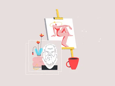 Art Academy Years art character character design coffee design digital drawing illustration painting