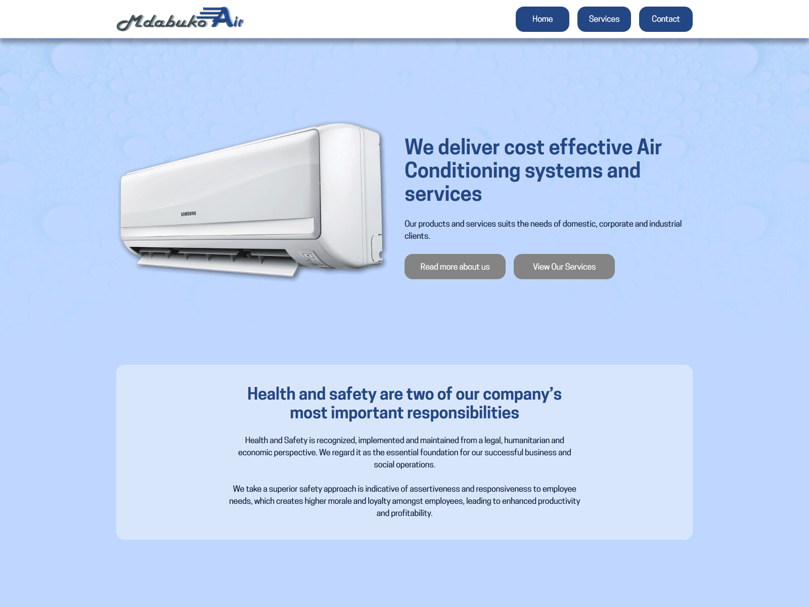 Soma Logistics - desktop website air conditioner air conditioning blue business design desktop desktop design dribbble ui ui ux ui design uidesign uiux web design webdesign website website concept website design website development websites