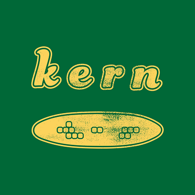 Kern On The Cob illustration illustrator kerning vector