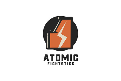 Atomic Fightstick Branding brand gaming illustrator logo vector