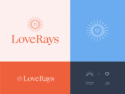 Love Rays - Logo Design ✨ app book brand children heart icon illustration logo logo designer logodesign logogram logogrid love moms rays typography web