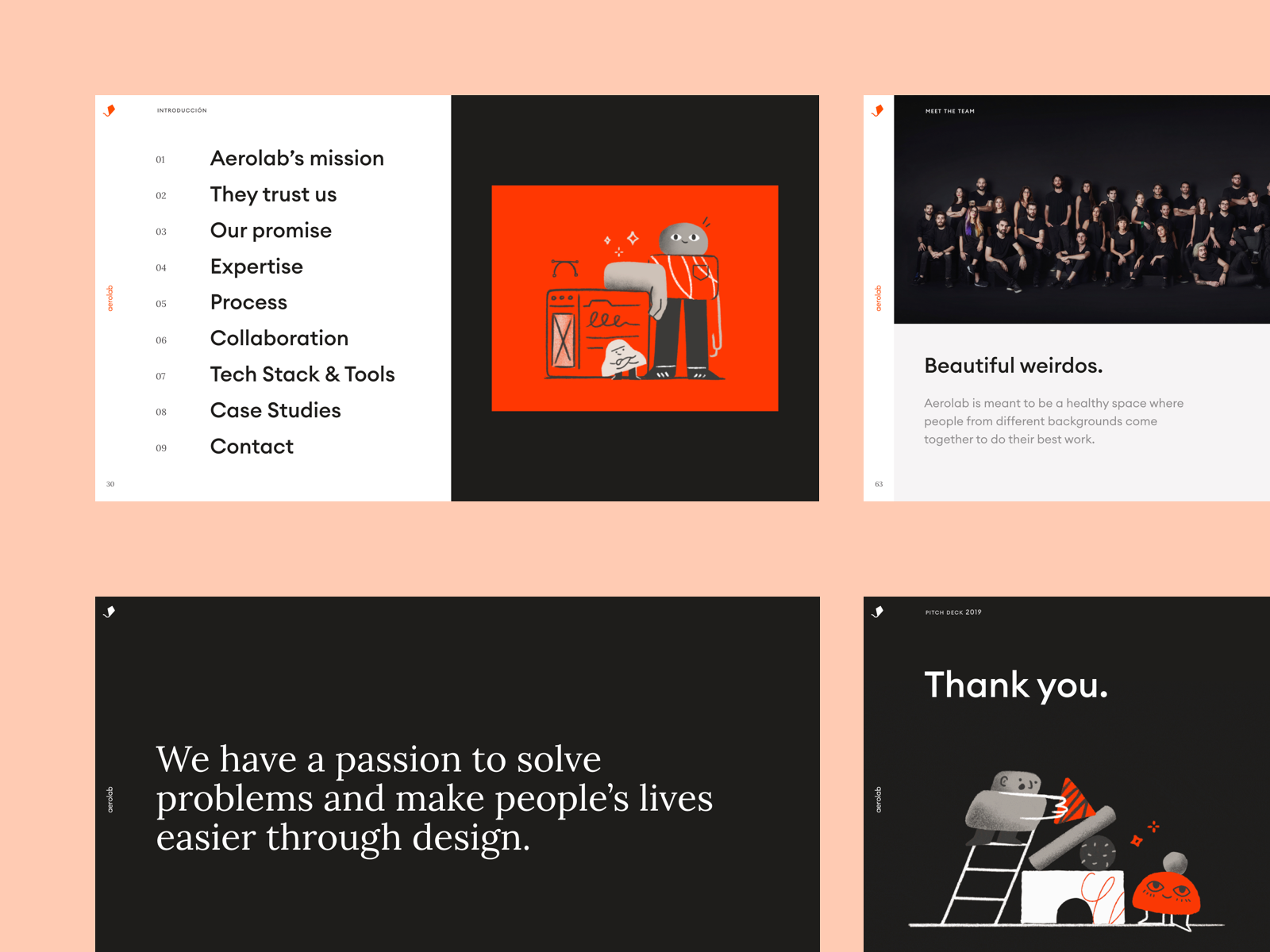 Example of Aerolab – Presentation deck