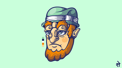 Grumpy Leprechaun digital digitalart draw drawing illustration sketch sketching vector vectorart