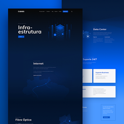 Axes Infraestruture Page brand branding design illustration interface product ui ux webdeisgn