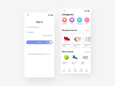 E-Commerce App app clean concept design dribbble product redesign shop shop form trends ui ux