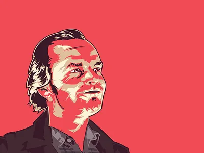 The Shining design horror illustration illustrator jack nicholson stanley kubrick the shining vector wip work in progress