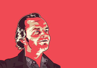 The Shining design horror illustration illustrator jack nicholson stanley kubrick the shining vector wip work in progress