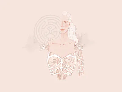 Inktober day 4 design dolores illustration inktober inktober2019 portrait procreate procreate app procreateapp westworld