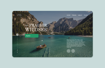 Travel Blog | Web design blog design designer follow italy lake like nature tours travel web website