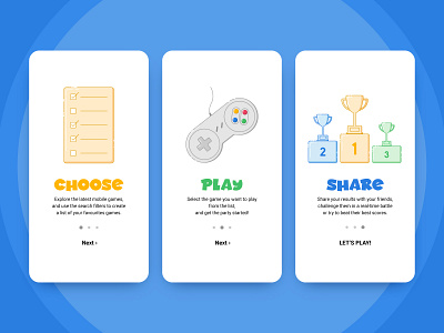 Daily UI Challenge #023 - Onboarding 023 app challenge daily daily 100 challenge dailyui game graphicdesign mobile onboarding ui ux videogame