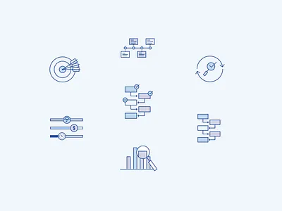 Etesian Icons branding design finance app financial advisor graphic design iconography icons ui user interface wealth management website design