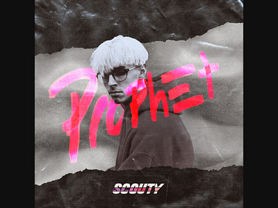 Album Artwork - Scouty album art album cover design edgy graphicdesgn music art musician photoshop texture wacom intuos