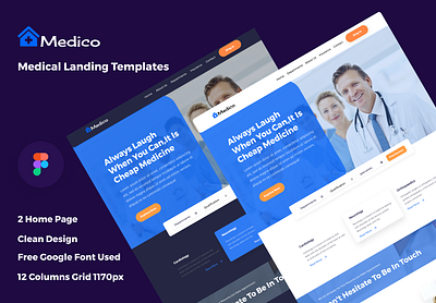 Medico-Medical Landing Page app design landingpage landingpagedesign medical design medical landing page minimal design ui ui ux ux web design webdesign website