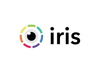 Logo Concept for a Social Network - iris colors eye eyelogo iris minimal rainbow shutter simple