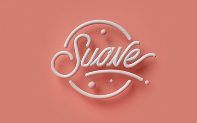 Suave chill cinema cinema4d illustration lettering type