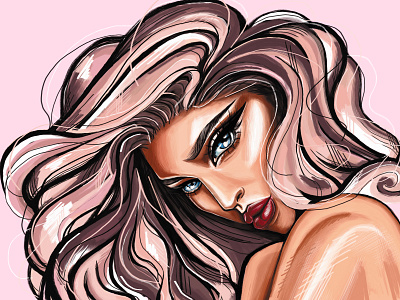 Fashion illustration art artist design digital art fashionillustration girl girls portrait graphicdesign illustration